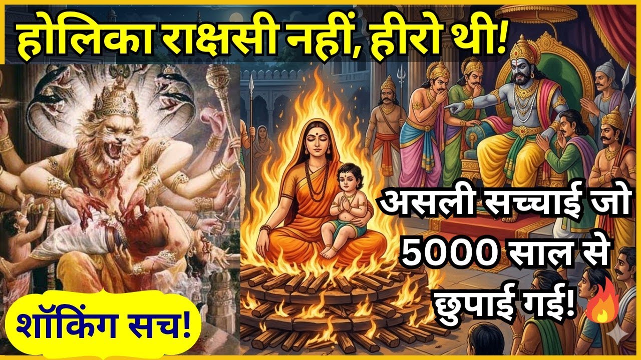 होलिका राक्षसी नहीं, हीरो थी!🔥होली की कहानी हमें गलत पढ़ाई गई!😳5000 साल पुराना सच सामने आया! Holika