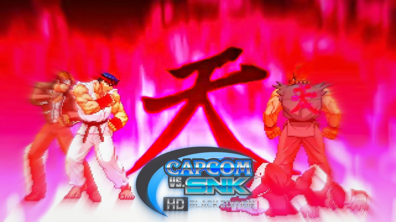 RYU & KYO VS AKUMA CVS/POTS - CAPCOM Vs. SNK HD BLACK EDITION - IKEMEN GO