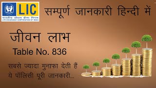 LIC Jeevan Labh Plan No.836 Full Detail in Hindi.