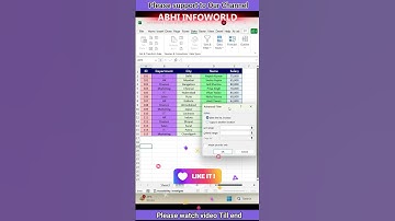How to Use Advance Filter in Excel ✌️#excel #excelformula #shortsvideo #exceltips #viralvideo