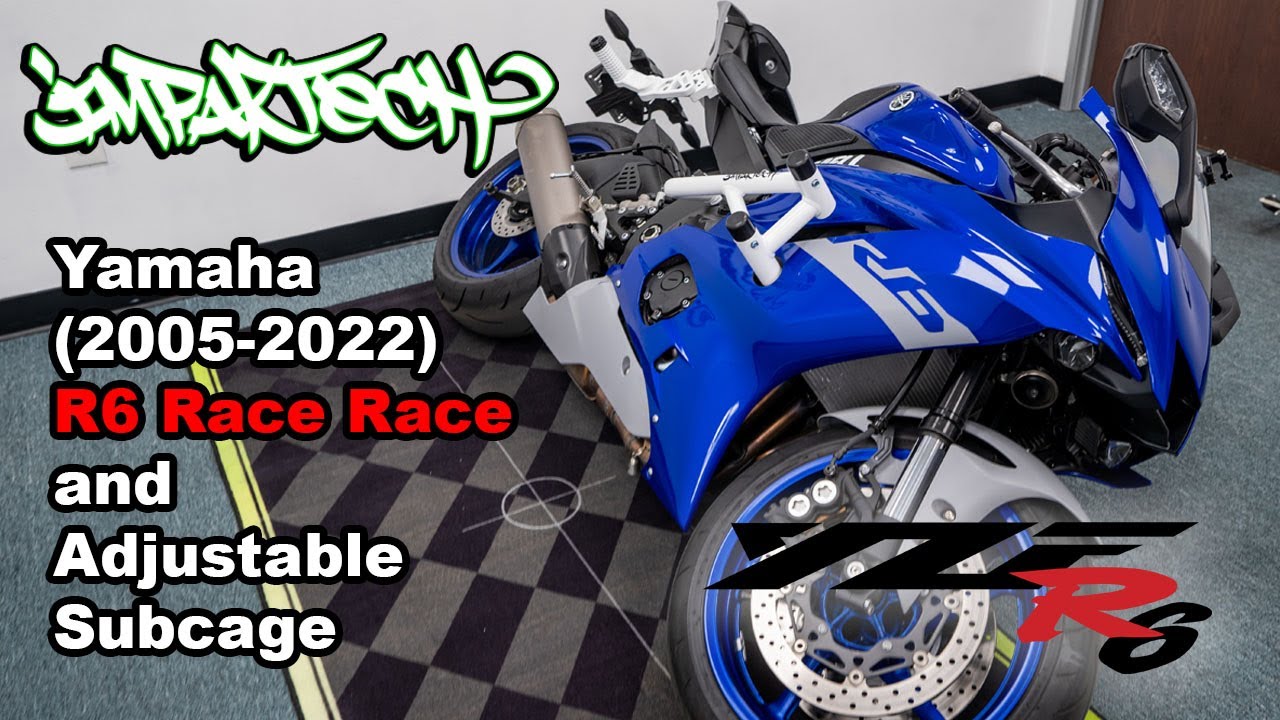 2020 Yamaha R6 Impaktech Race Rail and Adjustable Subcage Install and