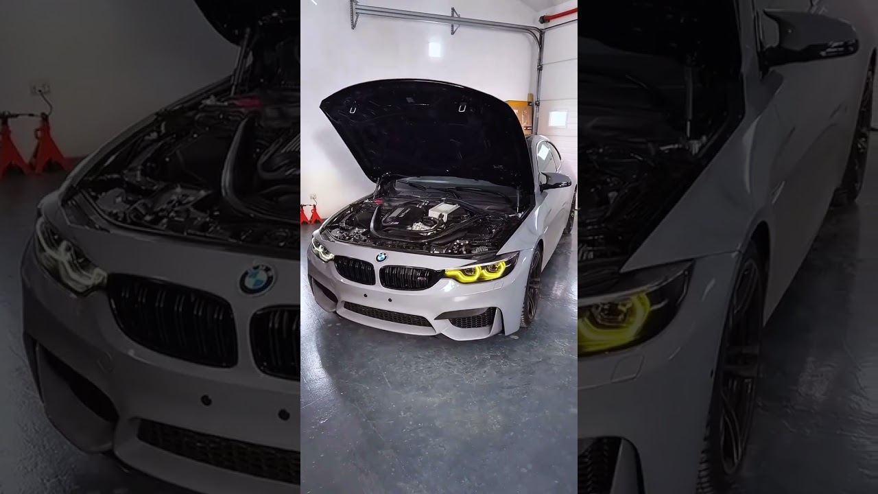 BMW M3 M4 F32 F36 CSL yellow LED daytime running light DRL module 63117493229  63117493230