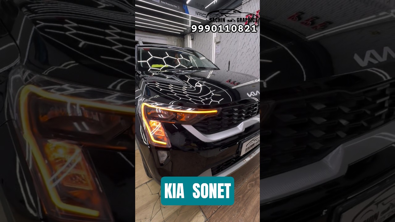 ULTRA GLOSS PPF.  #autodetailing  #shorts #ppf #kia #sonetnew #black