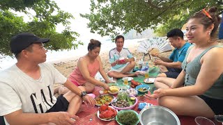 Ep22.ปาร์ตี้ริมหาด เกาะยาวน้อยดีใจมากที่พี่น้องจากเชียงรายได้มากินข้าวกับเมนูแสนอร่อยทะสดๆๆแบบนี้