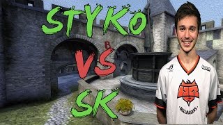 CSGO: POV HellRaisers STYKO vs SK Gaming (27/15) cobblestone @ ECS Season 1 Qualifier