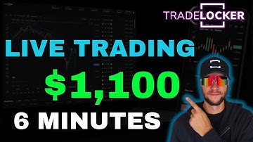 $1,100 Profits IN 6 Minutes Live Trading on Tradelocker