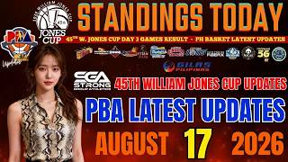 PBA UPDATES TODAY AUGUST 17, 2026 | 45th W.JONES CUP  STANDINGS TODAY & Schedule for August 18, 2026 screenshot 4