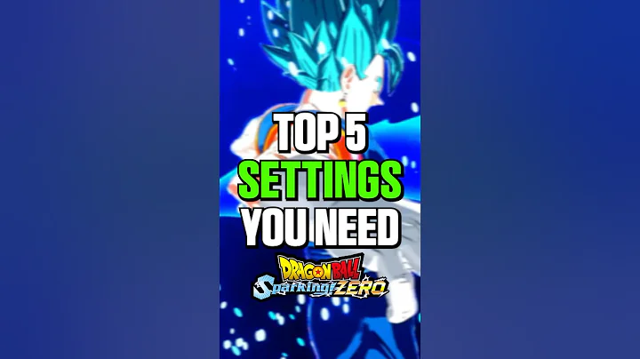 Top 5 SETTINGS You NEED in Dragon Ball Sparking Zero 🤯👀