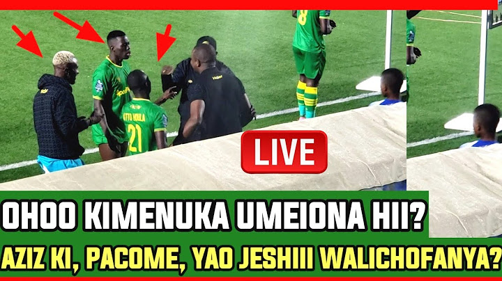🔴#live_KIMENUKA! ULIIONA HII? BALAA! AZIZ KI, PROFESA PACOME, YAO JESHI WALICHOFANYA BAADA YA MECHI