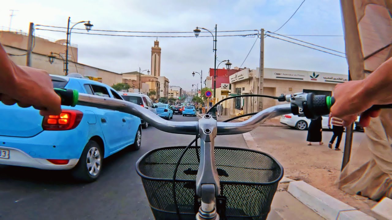 تسركيلة خفيفة في شوارع انزكان - quick bike tour of Inezgane