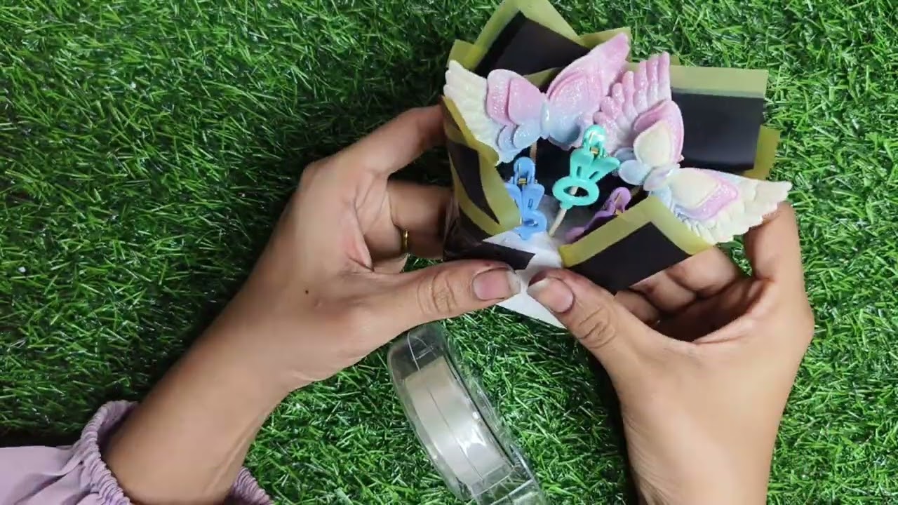 Cute Baby Girl Hair Accessory Bouquet Little Angel Hair Clip Bouquet Mini Hair Clip Gift Bouquet