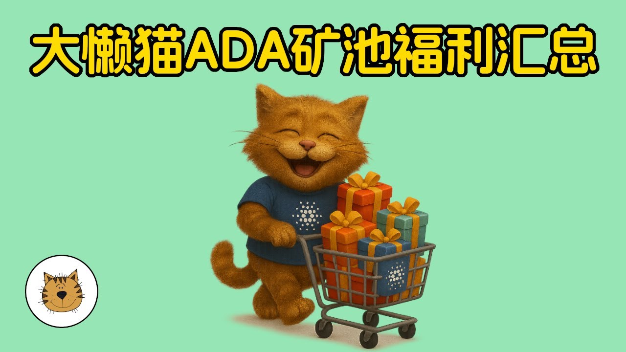 大懒猫ADA矿池福利汇总， 100K以上质押用户，可以免费领取价值198USD的线上课程！以及其他矿池相关福利介绍！还没有领取的兄弟姐妹请尽快来领取！