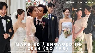 17 Famous Korean Celebrity Couples Who Got Marriedengaged In 2024So Far...