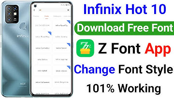 How To Change Font Style Infinix Hot 10  | Infinix Hot Font Change Kaise Kare