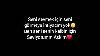 SENİ SEVMEKTEN ASLA VAZ GEÇMEM SEVDİYİM❤..