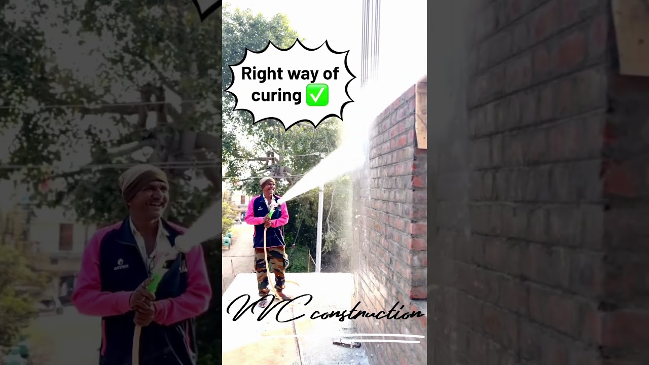 Shower curing on brick wall | best technique curing 