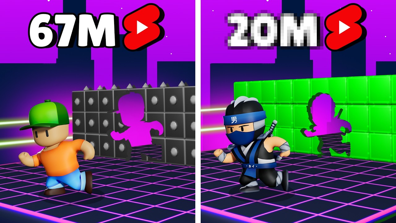 Я попытался воссоздать ВИРУСНЫЕ шорты Stumble Guys!