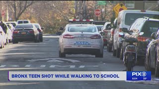 Bronx teen shot while walking to school