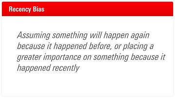 What is Recency Bias?