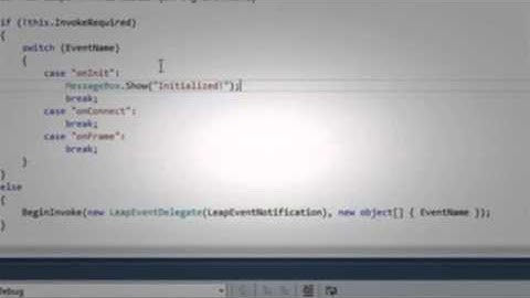 C# Winforms Leap Tutorial 3   Using the Source Code