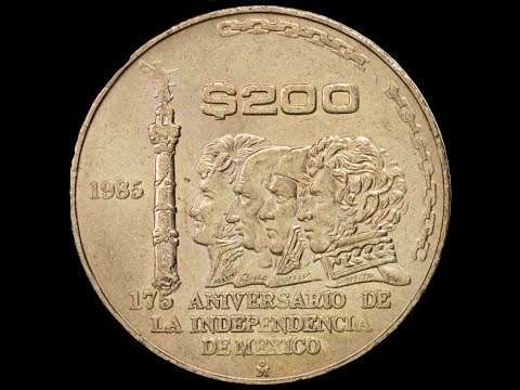 ¡¡¡¡ 200 PESOS MEXICANOS 175 ANIVERSARIO !!!! ((( DE LA INDEPENDENCIA DE MÉXICO )))