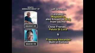 Magdalena Isha St  Croix ~ Long Obituary