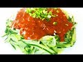 Китайская кухня. Необычная закуска из курицы и огурца с кунжутом. 棒棒鸡丝 mp4