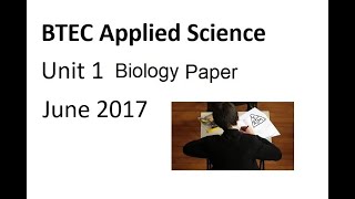 2017 Unit 1 Biology Paper