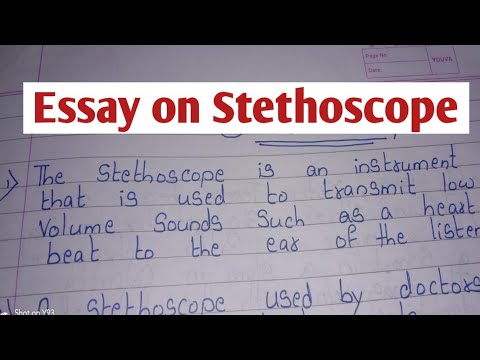 Essay On Stethoscope In English // 10 Lines On Stethoscope