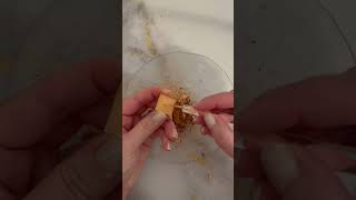 Clear Slime Coloring with Makeup ASMR #shorts #slimecoloring #makeupslime