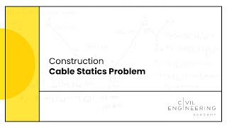 Construction-Cable Statics Problem Statics Lec 42 Solving A Cable With Segmental Load
