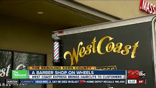 West Coast Barber shop goes the 'extra mile' during the pandemic with a barber shop on wheels
