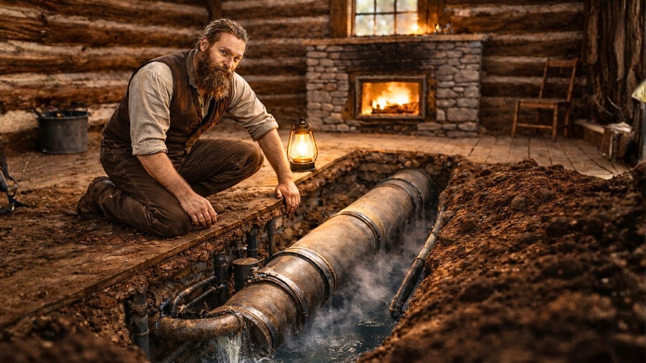 Settlers Laughed at His Underground Gravity Water Heater — Until It Kept His Floor 68°F Warmer