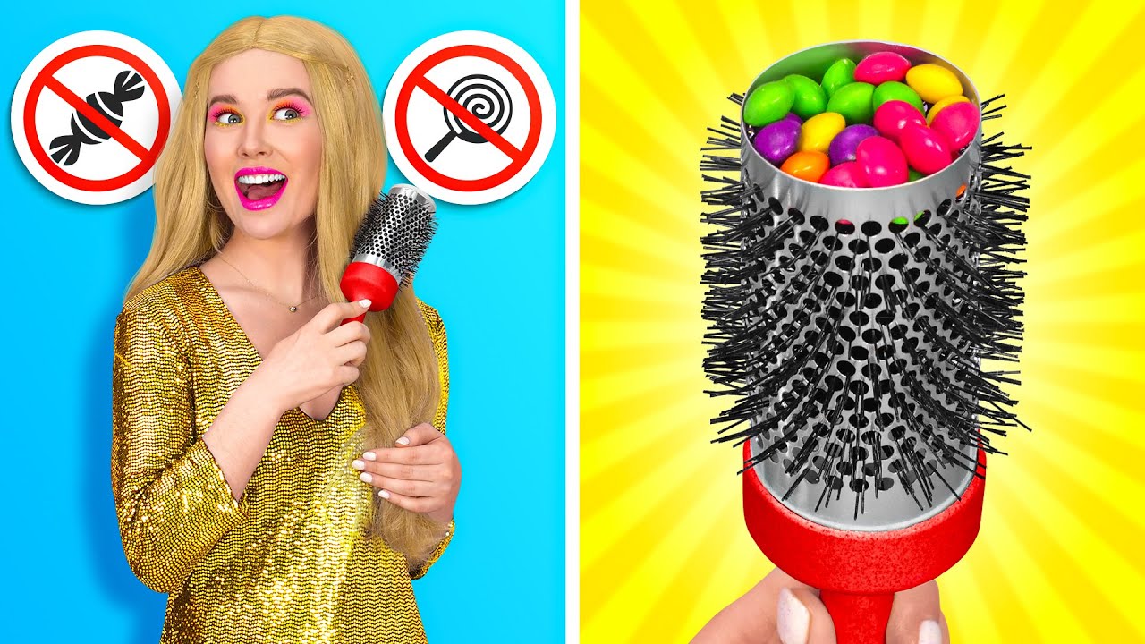 แอบอาหารจากทุกคน! || วิธีแอบเอาขนมเข้าคลับ, ยิม, เครื่องบินและโรงหนังโดย 123 GO! GOLD