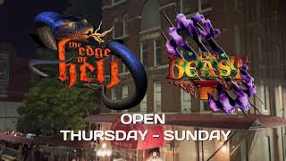 Beast and Edge of Hell Haunted Attractions Now Open Thursday through Sunday through Halloween