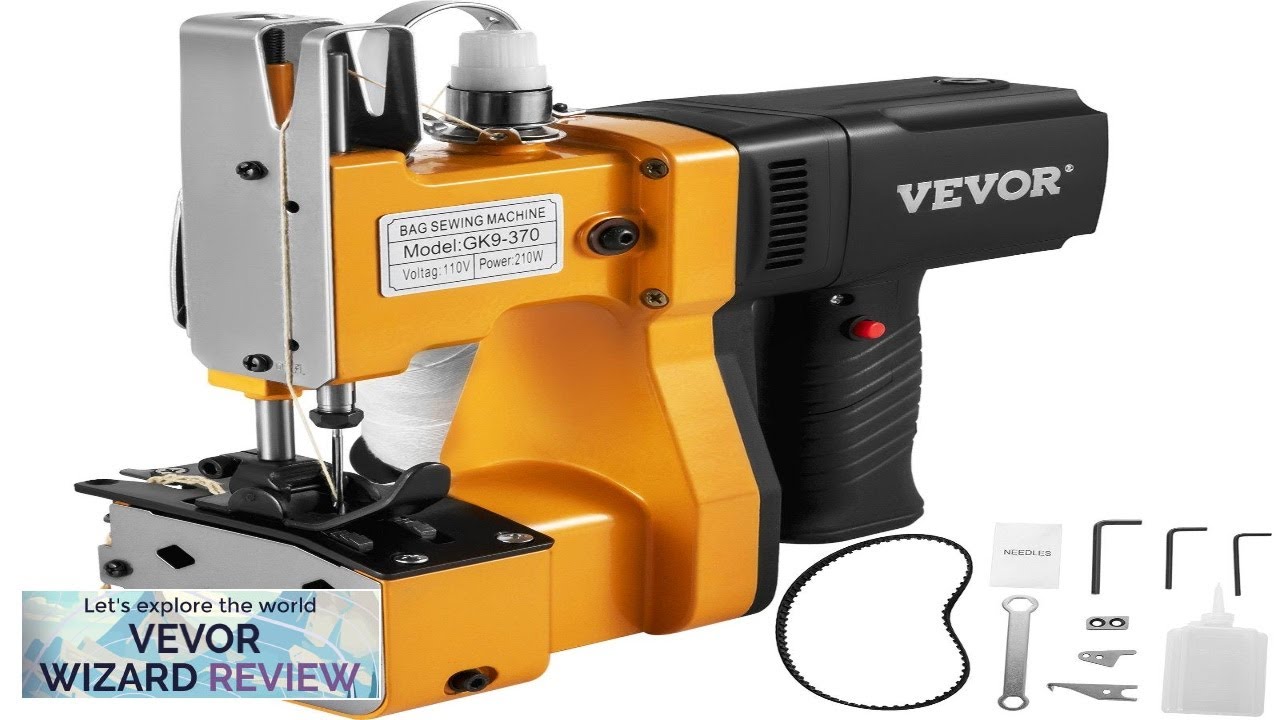 VEVOR Portable Bag Closer Sewing Machine Electric Bag Closing Sewing Sealing Stitching Review
