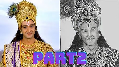 Pencil Sketch Of Lord Krishna (Sourabh Raj Jain)Part 2 😁😁