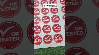 "✅ Ok Tested Stickers for Authenticity! 📱 Call: 7701006333 #OkTested #Labels #Stickers"