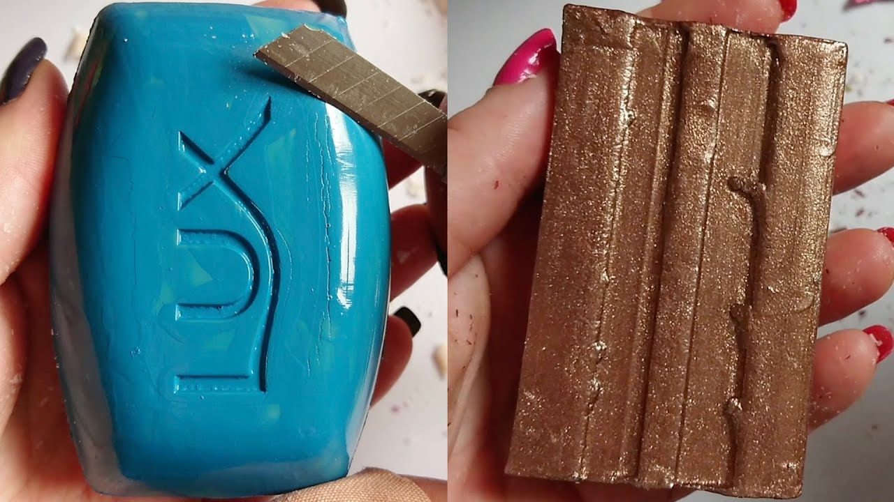 Soap Carving ASMR Relaxing Sounds no talking Satisfying ASMR Video