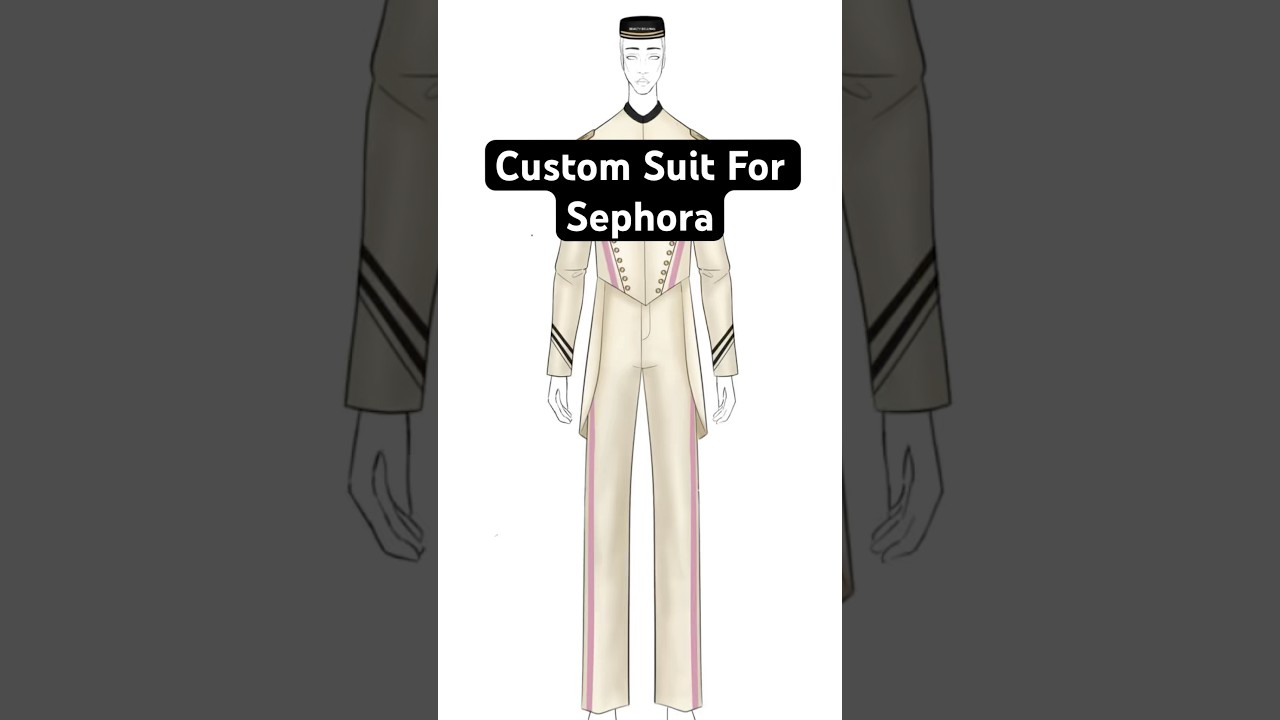 Custom Beauty Bellman Suit for Sephora&rsquo;s Aspen Influencer Event.  #sephora #fashion #adolfosanchez