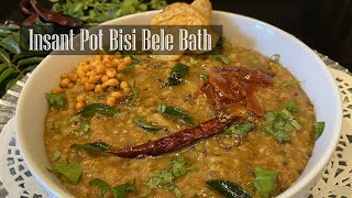Instant Pot Bisi Bele Bath Recipe - RKC