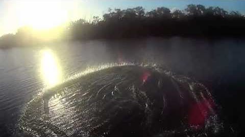 14ft Cast Net Throw Slow Motion 120fps