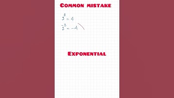 Common mistake #exponential #mathematics #maths #education #exam #mathstricks