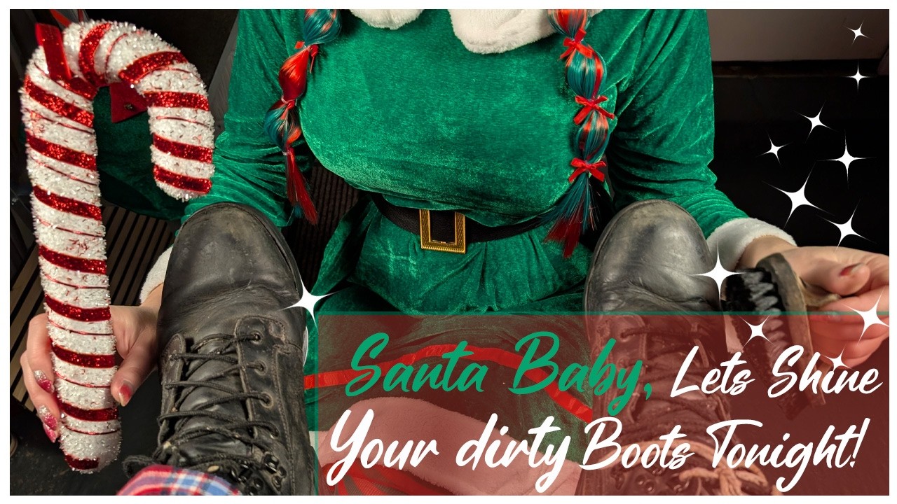 ASMR | Santa’s Boots are a Mess! 🎅 Heavy Cleaning & Polish