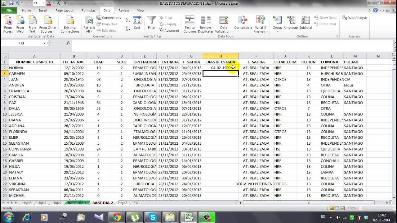 CREAR VARIABLES Y USAR FORMULAS EN EXCEL - YouTube