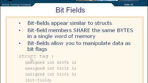 07 09 Bit fields | C Tutorial