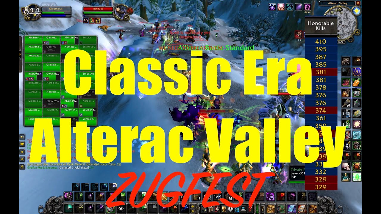 Zugfest - Alterac Valley - Classic Era PvP - 6/2/22 - Morphious - World of Warcraft - W/ Commentary