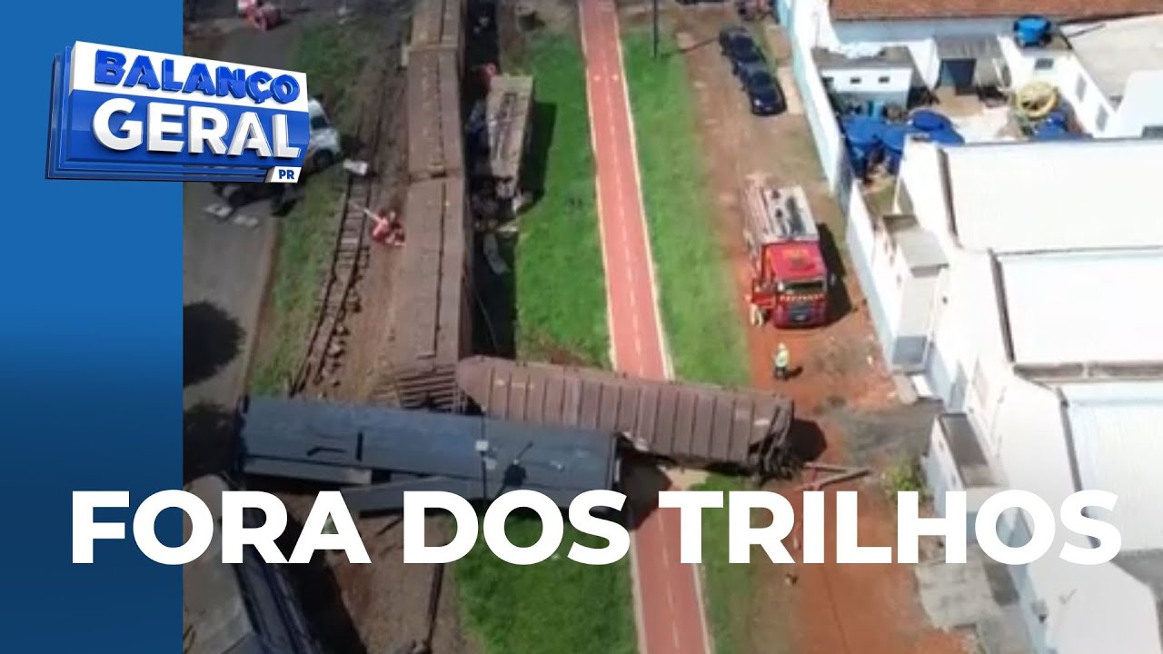 Locomotiva parte carreta ao meio, descarrila e invade casa de família