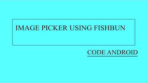 Image Picker in Android Kotlin using Fishbu library.