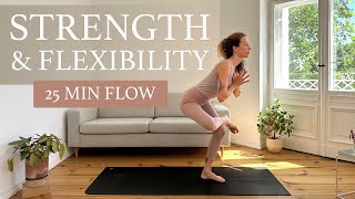 Fluid Yoga Flow for Strength and Flexibility | 25 Min Vinyasa Flow